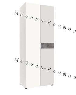 ШКАФ 2-ДВ. БЕЛЫЙ\КАМЕНЬ