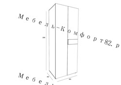 ШКАФ 2-ДВ. БЕЛЫЙ\КАМЕНЬ