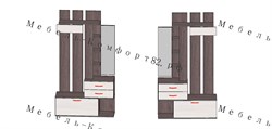 Прихожая "БРИЗ" секция 01 - фото 20222